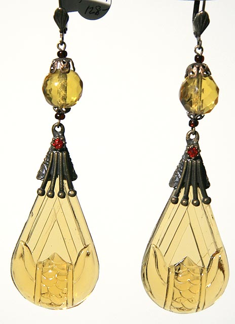 large citrine teardrops